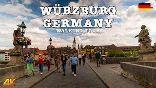 Würzburg, Germany - Walking Tour 4K - Amazing city in Bavaria that everyone should see