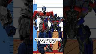 Why is Orion Pax taller than Optimus Prime? #transformers