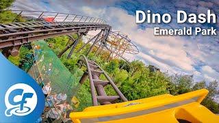 Dino Dash front seat on-ride 5K POV @60fps Emerald Park