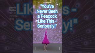 Magenta peacock with lavender purple tail #shorts #viralvideo #youtubeshorts