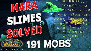 WoW Classic - GAME CHANGING Mara 1 Pull Update! Slimes NOT Resetting!! 191 mobs, 27k xp/run!