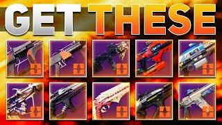 The 10 Weapons you Need before Season 19 (God Rolls PvE) | Destiny 2 Season of Plunder