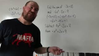 Adding and Subtracting Polynomials