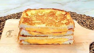 Ham cheese egg toast sandwich recipe Korean street food