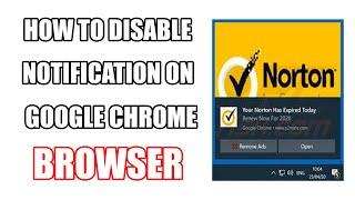 HOW TO DISABLE  #NOTIFICATION ON  #GOOGLE  #CHROME