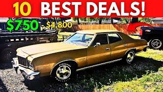 Find Unique Discount Prices Here: 10 CLASSIC CARS UNDER $5K – For Sale By Owner!