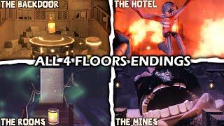 DOORS: Backdoor + Hotel + Rooms + Mines - (All Endings) - Roblox