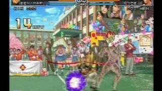 KOF 2002 UM Japan Team death combo movie