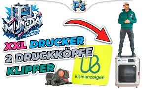 Ging doch alles gut? XXL 3D DRUCKER | DUALKOPF | KLIPPER [MINGDA MD-400D - Test | Review | Deutsch]