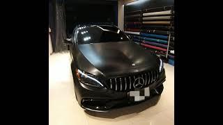 Ak車體包膜 benz c300 WRAP全車金鋼黑包膜