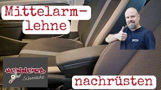 VW UP, Seat Mii, Skoda Citigo Mittelarmlehne nachrüsten. Retrofit center armrest.