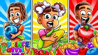 Fruits and Veggies Song | The Prince Family | Nursery Rhymes + Kids Songs