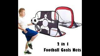 2 in 1 Portable Pop Up Football Nets Goals