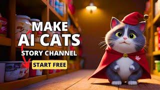 Make Unlimited CAT  VIDEOS with Single Ai for YouTube use this STRATEGY , earn $1.3k per month