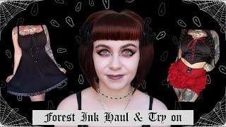 FOREST INK HAUL & TRY ON | Gothic Summer Clothing | Vampy top & cute summer dress