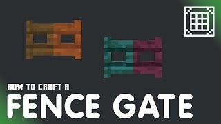 How to make a Fence Gate in Minecraft | Crafting Coach