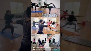 Power yoga session