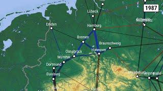 Evolution of Travel Times with Long Distance Rail Services in Germany 1987-2020 [SUB]