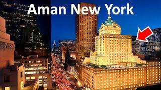 Aman New York, Most Expensive Hotel in Manhattan, NYC | Full Tour & 4K Travel Vlog