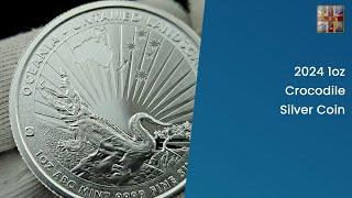 2024 1oz Crocodile Silver Coin - An Essential New Release for Collectors!