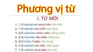 PHƯƠNG VỊ TỪ | THƯỜNG DÙNG TRONG GIAO TIẾP TIẾNG TRUNG