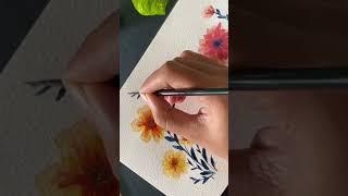 How to paint Botanical Art | for beginners | watercolor Flower 