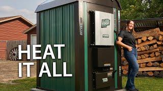 Experience Home Comfort with Central Boiler | Classic Edge HDX outdoor wood furnace #woodheat #owf