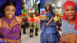 Diana Asamoah Anom Alcohol Abro Sram, See How Ghanaians Are Blasting Diana Asamoah For Getting Drunk