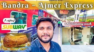 Bandra Ajmer SF Express train journey | Ticket degraded to 3ac economy coach from 3Ac  Jabarjasti