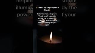 A Shamanic Empowerment Ritual #shorts #shaman #shamanichealing