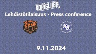 Lehdistötilaisuus Kauhajoki - Kataja Basket 9.11.2024