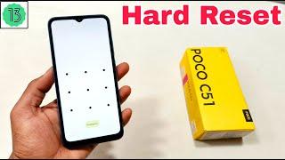 Poco C51 Hard Reset | Poco C51 Pattern Lock Remove Without Pc | Android 13 | Password Forgot |