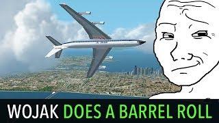 Wojak Hijacks a Plane in Seattle and does a Barrel Roll