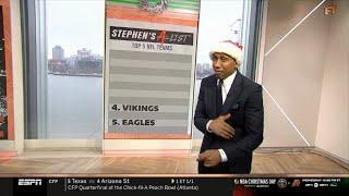 FIRST TAKE | Ravens not on the list? - Shannon goes CRAZY on Stephen's A-List: Top 5 NFL Teams