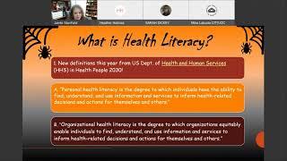 Health Literacy! It Just Got Graphic.