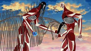 Eren founding titan FINAL FROM  vs  Armin Colossal titan.  Attack On Titan . Drawing cartoon 2