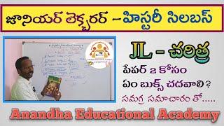 Junior Lecture || History Syllabus // TSPSC || JL History| జూనియర్ లెక్చరర్ చరిత్ర