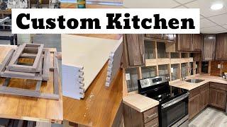 Custom Walnut Kitchen Cabinets