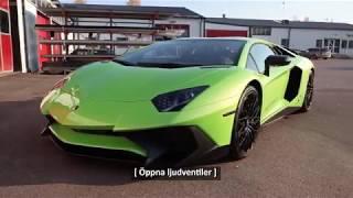 V12 SOUND! Ferrita Stainless Steel exhaust for Lamborghini LP750-4 Superveloce. SOUND! [Swedish]