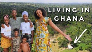 LIVING IN GHANA IN THE FOREST | Jamaicans Moved from UK to Build Off-Grid House in Ghana