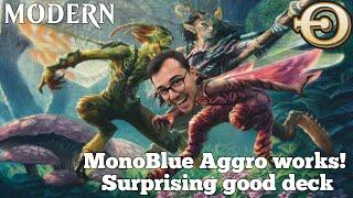 MonoBlue Aggro works! Surprising good deck | Modern | MTGO