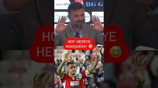 Bülent Uygun, tribünlerle vedalaşan Manaj'a adeta "Hop nereye hemşerim?" dedi!