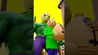 Hulk Baldi chasing Spider Baldi and Captain Baldi #animation #baldi #spiderman