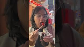 I tried the Chocolate Covered Strawberries in Osaka #japanstreetfood  #foodtrip #dessert #osaka