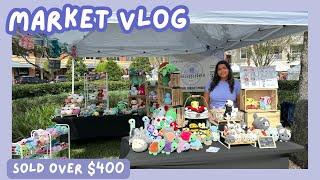 MARKET DAY VLOG ️ How much I made  What I sold 