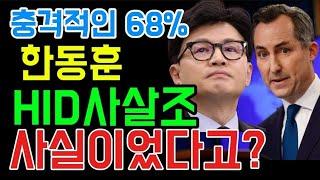 [충격] #한동훈 HID사살조 68% 조사결과