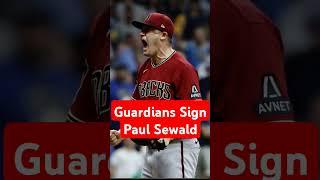 Breaking News! The Cleveland Guardians signed Paul Sewald. #mlb