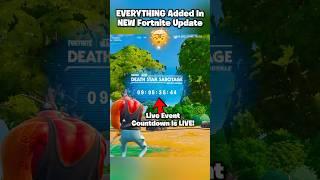 EVERYTHING Added In NEW Fortnite Update  #fortnite #fortniteclips #gaming