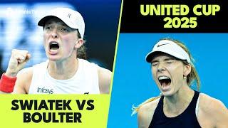 Iga Swiatek vs Katie Boulter EPIC | United Cup 2025 Highlights