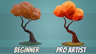 The Secret to Creating Stunning Low-Poly Game Optimized Textures - Blender tutorial